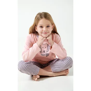 Pánské pyžamo Vamp - Dětské pyžamo s potiskem 21495 - Vamp pink peach 12