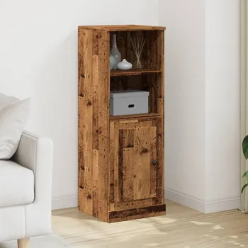 přebalovací pult a komoda Skříň highboard old wood 36 x 35,5 x 103,5 kompozitní dřevo Hnědá 857149