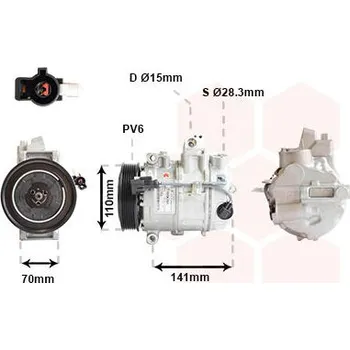 Kompresor klimatizace Kompresor, klimatizace VAN WEZEL 7701K701