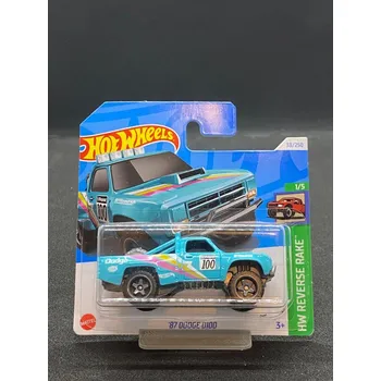 autíčko Hot Wheels - 87 Dodge D100 turquoise NOVÉ