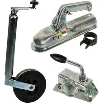 Příslušenství pro přívěs Podpěrné kolo s držákem Kulová spojka 800kg Kvadratická trubka 50mm MZR 67604