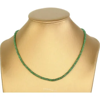 Náhrdelník Smaragd náhrdelník Ag 925/1000 45cm 7,6g