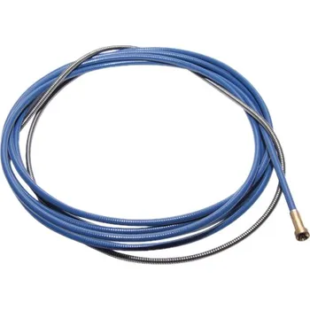 Stavební hořák Ocelový bowden modrý 4 m pro drát ø 0,8 mm