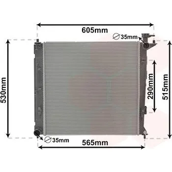 Motor automobilu Chladič, chlazení motoru VAN WEZEL 83012710