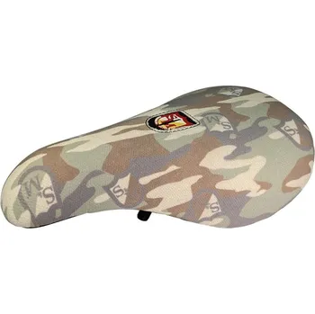 Sedlo na kolo BMX sedlo S&M FAT Pivotal maskáč písková