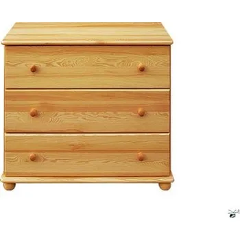 Komoda Komoda 82 - masiv borovice Odstín: Olše