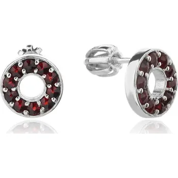 Řetízek Český Granát Jan Kos jewellery Stříbrné náušnice 13092045002