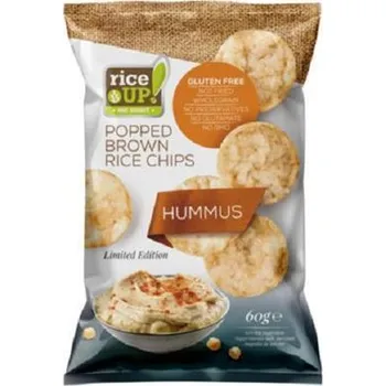 Slaná pochutina Rýžové chipsy, hummus, 60 g, RICE UP 1584140136