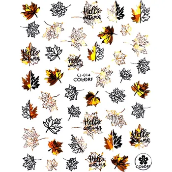 Samolepky na nehty BLACK&GOLD - CJ-014