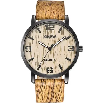 Hodinky Dámské hodinky s dřevěným vzorem - B