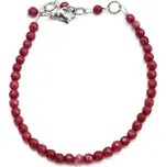 Náramek rubín 4 mm Rüdiger