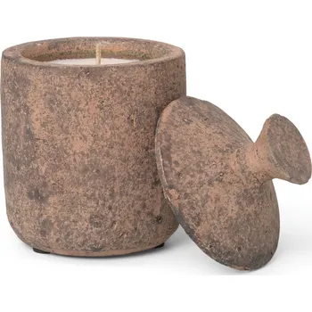 Svíčka Vonná svíčka URA BURNED SIENNA 13 cm, hnědá, kamenina, ferm LIVING