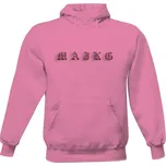 Pánská mikina s kapucí s potiskem MajkG Růžová mikina pánské