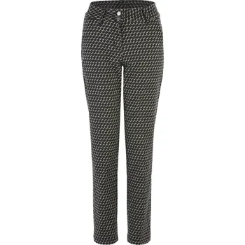 Dámské kalhoty ČERNÉ KALHOTY SE VZOREM Red Button