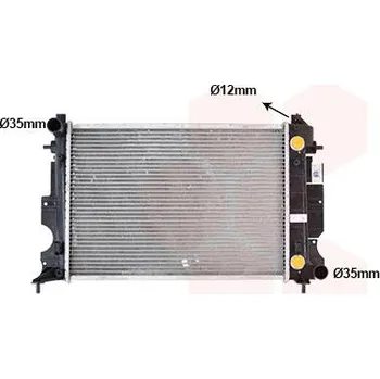 Motor automobilu Chladič, chlazení motoru VAN WEZEL 47002027