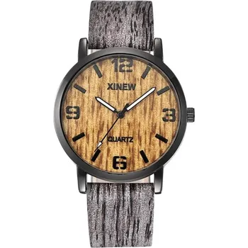 Hodinky Dámské hodinky s dřevěným vzorem - G