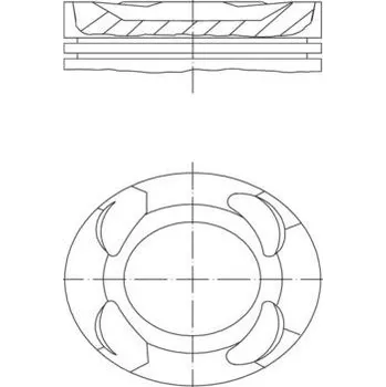 Motor automobilu Píst MAHLE 081 PI 00109 000
