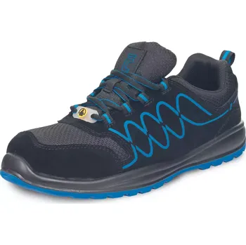 Pracovní obuv RAVEN SPORTY O1 ESD SR polobotka černá/modrá - 48