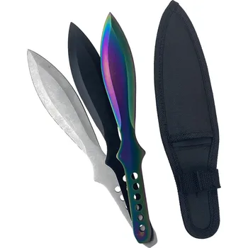 Bojový sport CHZ Sada 3ks barevných vrhacích nožů "HEAVY OSA TRICOLOR" - 26 cm