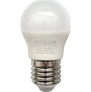 Žárovka LED žárovka Trixline 6W 552lm E27 G45 neutrální bílá