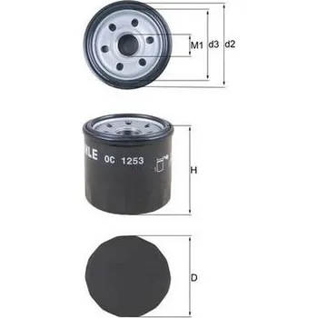 Filtr do auta Olejový filtr MAHLE OC 1253