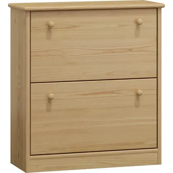 Botník Slevadoma Výklopný botník masiv borovice PETR II Barva: Bezbarvý lak