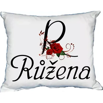 Dekorativní polštářek Moon River RŮŽENA polštář s dámským jménem 30x40 cm