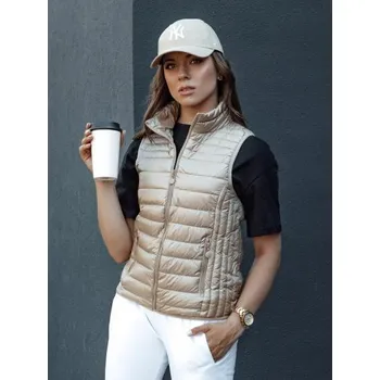 Dámská prošívaná vesta STYLISHZ hnědá