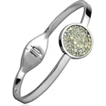 NUBIS® Ocelový náramek s krystaly Crystals from Swarovski® CRYSTAL BLACK AB - LV7001-CAB