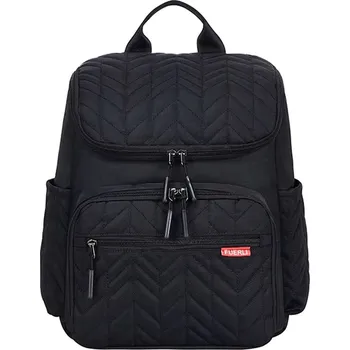 Přebalovací taška Multifunkční přebalovací batoh s přebalovací podložkou a termo přihrádkou na láhve Barva: Černá