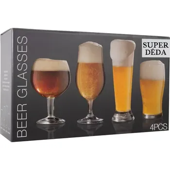 Sklenice Pivní sada 4 skleniček pro dědečka