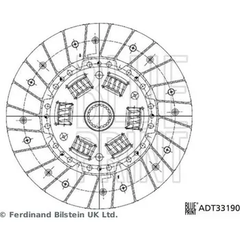 Spojková lamela Spojková lamela BLUE PRINT ADT33190