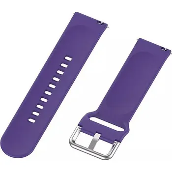 eses Silikonový řemínek s provlékáním - Fialový, 22 mm