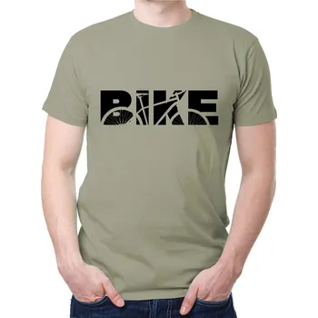 Pánské tričko Cyklo tričko - BIKE, Barva látky sv. khaki, Střih Pánsky/UNISEX, Velikost XS