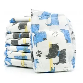 kalhotky pro psa Misoko & Co Jednorázové plenky pro psy s vůní citrónu modré/štěňata 12 ks