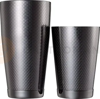 Trekingová hůl shaker tin tin, černý, 830/530 ml | BARFLY, Diamond Lattice