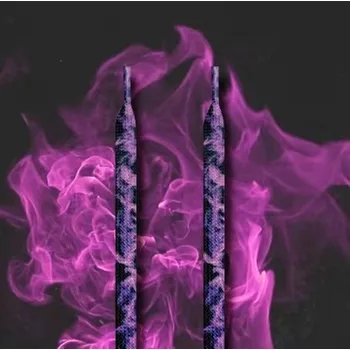 Tkaničky do bot Tkaničky s kouřovým potiskem, jeden pár - Fialové, 120 cm