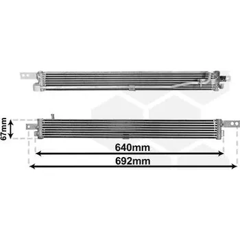 Chladič motoru Chladič oleje, řízení VAN WEZEL 37003675