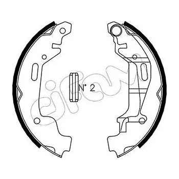 Brzdová čelist Sada brzdových čelistí CIFAM 153-314