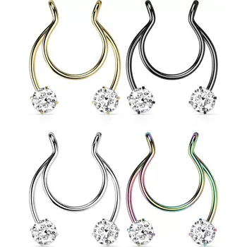 Piercing Falešný piercing do nosu - septum