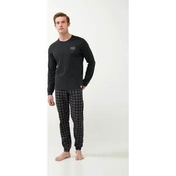 Pánské pyžamo Vamp - Klasické pánské pyžamo 21660 - Vamp dark gray M