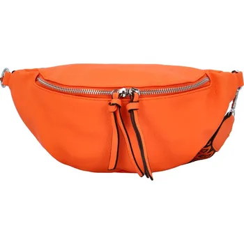 Ledvinka Stylová dámská koženková ledvinka Djamila, oranžová