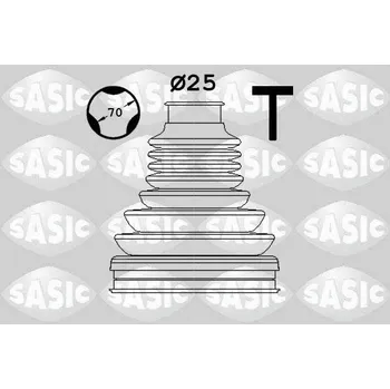 Manžeta ke kolu Sada měchů, hnací hřídel SASIC 1906170