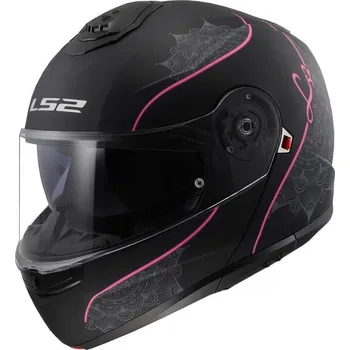 Helma na motorku LS2 Helmets LS2 FF908 STROBE II LUX M.BLACK PINK-06 - M