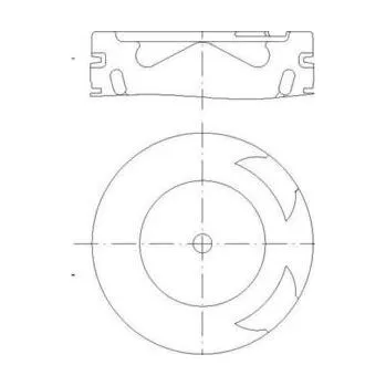 Píst motoru Píst MAHLE 001 PI 00186 000
