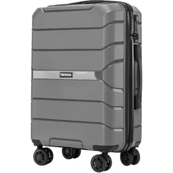 WINGS Cestovní kufr SPARROW polypropylen GREY malý S TSA