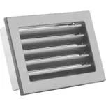 Karl STYLE ventilační mřížka s pevnou žaluzií, 200 x 145mm - černá