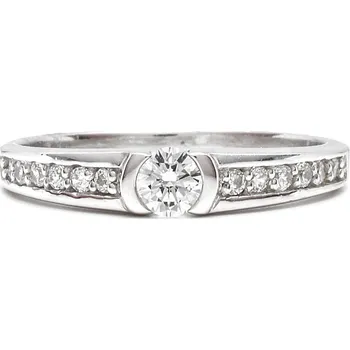 Prsten Stříbrný prsten se zirkony Delia - 61