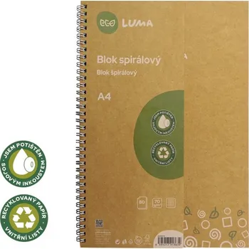 Blok Kroužkový blok Luma Eco A4, 80 listů
