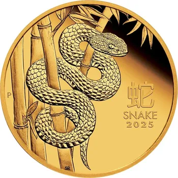 Perth Mint zlatá investiční mince Rok Hada 2025 1/2 Oz